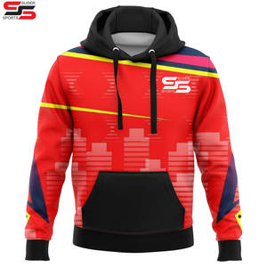 Sweat à capuche à sublimation unisexe Color Block Stylish Sublimation Hoodies en tissu polyester - Product Image 5