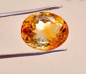 Piedra Preciosa de Citrino Natural Facetada - Gemas de Citrino de Corte Ovalado - Hermosa Piedra Suelta para Hacer Anillos y Otros Artículos de Joyería - Product Image 4
