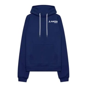 Sudaderas con capucha de invierno de gran tamaño de algodón 100% para hombre, Sudaderas con cuello con capucha de patrón sólido de Color personalizado - Product Image 5