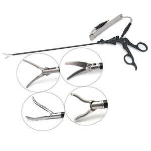 Ensemble laparoscopique médical en acier inoxydable à poignée déverrouillée réutilisable de 5 mm, pinces chirurgicales laparoscopiques, pinces Narham Enterprises - Product Image 1