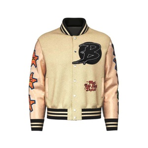 Chaqueta de Béisbol Varsity Personalizada al por Mayor, Chaqueta de Invierno con Forro Cortavientos, Marca Personalizada, Unisex, Fabricación con Bordado, Chaqueta Letterman - Product Image 5