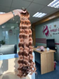 Extensión de cabello humano virgen vietnamita Super doble dibujado ondulado Remy cabello tejido estilo de onda natural - Product Image 3