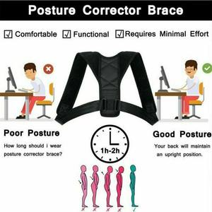 Women/Men Professional Posture Corrector Breathable Eco-Friendly Neoprene <b>Back</b> Lumbar Shoulder Support Brace <b>for</b> <b>Pain</b> Relief - Product Image 4