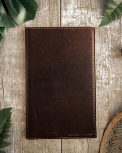 Handmade Genuine <b>Leather</b> Heavy Duty Smell Proof Casual A5 <b>Refillable</b> Journal Sleeve <b>Notebook</b> Holder Case for Professionals - Product Image 1