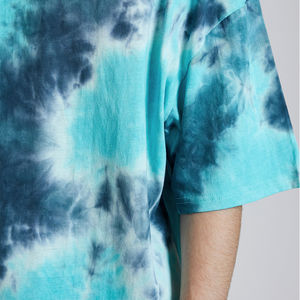 Haute qualité unisexe Sport cravate teinture t-shirt personnalisé col rond à manches courtes couleur unie Sublimation graphique hommes taille - Product Image 5