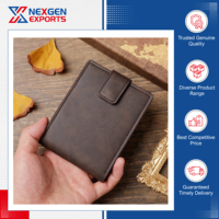 Dompet Kulit PU Pria Desain Mewah Modern Berkualitas Tinggi Ukuran Pendek Multi-Fungsi Lapisan Poliester Produsen India