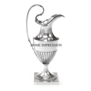 Jarra elegante hecha de metal de aspecto elegante único de diseñador más atractivo con base y mango chapados en oro del fabricante indio - Product Image 4