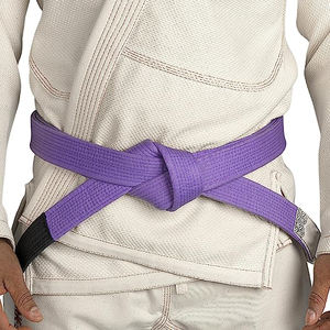 Vente en gros de ceintures de jiu jitsu brésilien personnalisées, équipement d'arts martiaux de couleur unie décontracté en coton respirant, à des prix abordables - Product Image 2