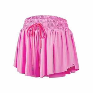 2025 NUEVO Spandex 2 en 1 Gym Yoga Casual Workout Athletic Butterfly Shorts Flowy en venta al por mayor Hecho en alta calidad - Product Image 4