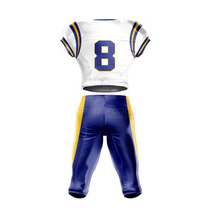 Ensemble d'uniformes de football américain pour hommes, vêtements d'entraînement respirants avec logo personnalisé, manches courtes, style de l'équipe - Product Image 2