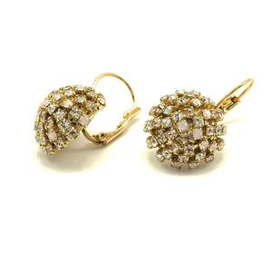 Fabriqué en Italie, boucles d'oreilles pour femmes de haute qualité mm 20 avec strass - Product Image 3