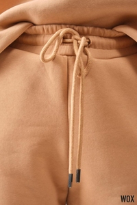 ชุดวอร์มผู้หญิงไซส์ใหญ่ ผ้าฝ้ายออร์แกนิค 100% ระบายอากาศได้ดี เป็นมิตรกับสิ่งแวดล้อม ชุดฤดูหนาวหลากสี สองชิ้น กางเกงจ็อกเกอร์ขาจั๊มพ์ - Product Image 2