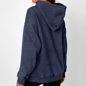 Nuevas sudaderas extragrandes con efecto lavado ácido para mujer, estilo vintage, de manga larga, para otoño e invierno. - Product Image 2