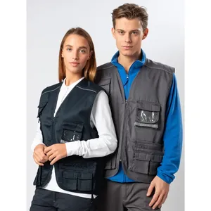 Gilet décontracté sans manches en polyester multi-poches personnalisable pour la promotion de polos, accessoire de merchandising toutes saisons - Product Image 2