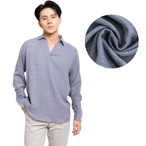 Wholesale Custom <b>Compression</b> Vintage Casual Men's Polyester/Cotton 220g Full Sleeve Shirt Printed Quick Dry <b>Spring</b> Vietnam - Product Image 2