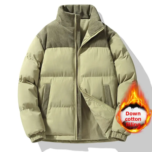 Offre Spéciale surdimensionné grande taille bouffée d'hiver épais chaud hommes Logo personnalisé bulle vêtements hommes veste bouffante - Product Image 2