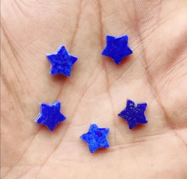 Natural Lapis Lazuli Star Shape Flat Cabochon Gemstones For Jewelry Making Available Wholesale Supplier Cabochon Gemstones Rings