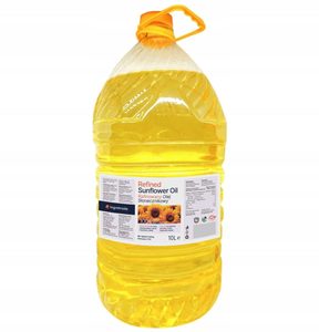 Huile de tournesol raffinée, huile de cuisson fractionnée 10L, naturelle, pour la friture, la pâtisserie et l'assaisonnement - Product Image 1