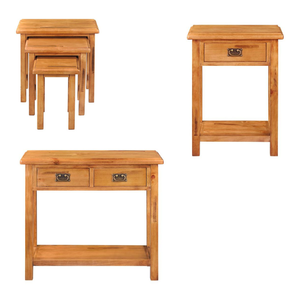 QUEENSLAND Marque Bois Massif Livraison Rapide Nid De Table Meubles de Salon avec Service OEM Fourniture Directe - Product Image 4