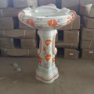 Évier de salle de bains à surface solide Offre Spéciale avec lavabo autoportant sur pied Approvisionnement bon marché - Product Image 3