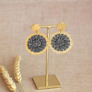 Stainless Steel Jewelry <b>Earrings</b> Bohemian Vintage <b>Handmade</b> 18K Gold Drop <b>Earrings</b> Beads for <b>Earrings</b> BY HF CRAFTS - Product Image 5