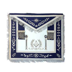 Lodge Uniform Regalia Set Delantal y cuello Engranaje masónico personalizado hecho a mano para uso ceremonial Suministro de fábrica - Product Image 1