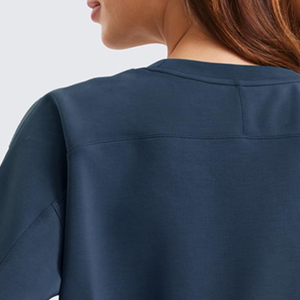 Prix de gros 2026 – Sweat-shirts femme en molleton 100 % coton, col rond, épais, pour l'hiver – Fournisseur direct d'usine, conception personnalisée - Product Image 5