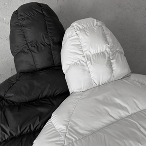 เสื้อแจ็คเก็ตผู้ชายคุณภาพสูง คลาสสิก ผ้าแคนวาส คอตั้ง กันน้ำ มีฮู้ด บุใยสังเคราะห์ ดีไซน์หรูหรา สำหรับฤดูหนาว อุ่น กันลม กันหนาว - Product Image 4