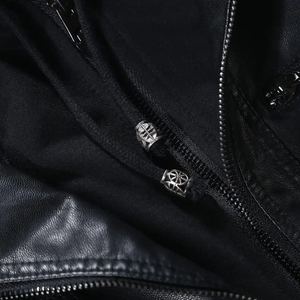 Meilleure arrivée veste en cuir véritable pour femmes mode d'hiver manches longues avec décoration de bouton - Product Image 5