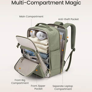 Bolsa de transporte moderna y duradera para actividades diarias, mochila de tela ligera, diseño cómodo para el trabajo y los viajes - Product Image 3