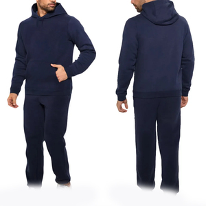Ensemble de sweat à capuche pour hommes de haute qualité design personnalisé OEM ODM avec polaire Vêtements de sport automne hiver Jogging Survêtement à capuche et pantalon - Product Image 3