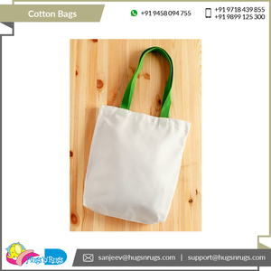 Wholesale Bag Excellent Quality Recycled Cotton, 100% <b>Canvas</b> Cotton Bags Beach Tote Bags for Shopping. - Product Image 4
