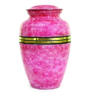 Top Quality And <b>Lining</b> Design Brass Adult Cremation Urns With Gold And Pin Marble Finished Metal Funeral Urns <b>For</b> Human Ashes - Product Image 1