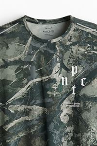 เสื้อยืดคอกลมแขนครึ่งแขนระบายสำหรับผู้ชายคอลเลกชั่นผ้าระบายอากาศได้ดีโลโก้ตามสั่ง - Product Image 5