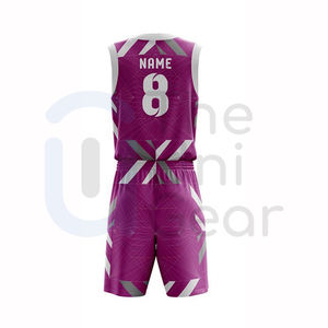 Ensemble de shorts de basket-ball personnalisés de style rétro authentique, look vintage, uniforme de basket-ball d'équipe, impression de couleurs personnalisées, respirant - Product Image 3