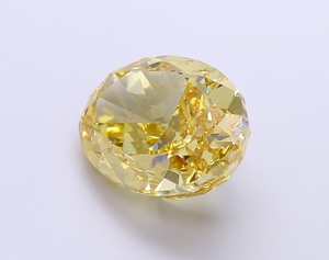 Diamant de laboratoire de 11,49 carats, taille ovale, jaune vif fantaisie, certifié IGI, clarté VS1, certifié Rising Diamond Brand Custom - Product Image 3