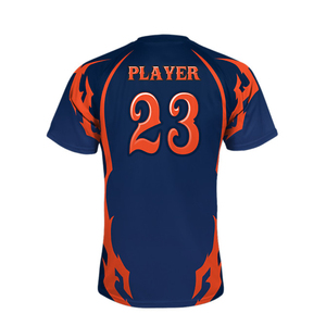 เสื้อยืดเล่นเบสบอลและซอฟต์บอลของผู้ชายไซส์พิเศษออกแบบได้ตามต้องการสำหรับเล่นกีฬาแบบซับลิเมชันและเปล่า - Product Image 4