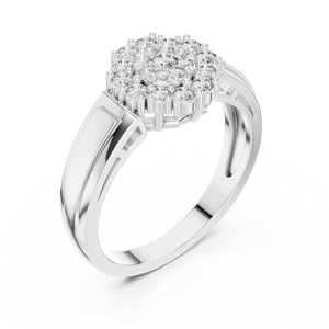 18K Luxury Rose Gold Plated <b>CZ</b> Cluster <b>Ring</b> for Women Elegant Engagement & Party Jewelry - Product Image 4