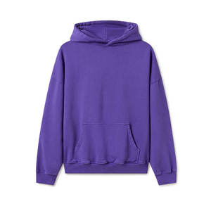 Sweats à capuche baggy surdimensionnés pour hommes personnalisés 600 GSM Fleece Cotton Thick 100% Cotton Unisex Heavy Hoodie - Product Image 4