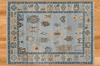 Tapis Oushak en laine de Nouvelle-Zélande de qualité supérieure fait à la main avec tapis noués à la main au design traditionnel pour le salon ou l'espace de prière