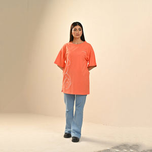 เสื้อยืดขนาดใหญ่ขนาดใหญ่พิเศษขนาดใหญ่พิเศษสำหรับผู้หญิงเสื้อยืดผู้หญิงขนาดใหญ่เสื้อยืดแฟชั่นลำลองออกแบบได้ตามต้องการ - Product Image 1