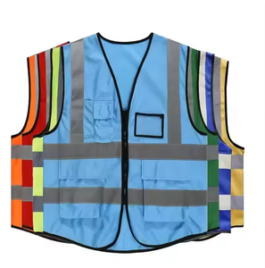 Chaleco de Seguridad Reflectante Multicolor para Trabajo, Ropa de Trabajo con Múltiples Bolsillos, Chaleco de Seguridad Colorido para Construcción - Product Image 1