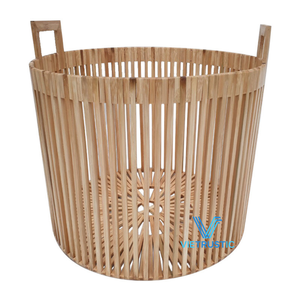 La mejor colección, organizador de almacenamiento de ratán de bambú, cesta ecológica rectangular hecha a mano Natural para espacio de cocina - Product Image 2