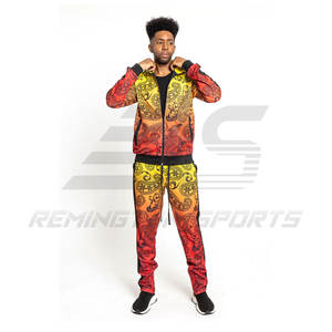 Dernier design personnalisé d'ensemble de survêtements de sport à sublimation pour hommes ensemble de survêtements d'entraînement légers de qualité supérieure pour hommes - Product Image 1