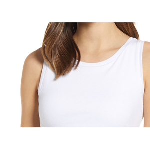 Abito Canotta Bodycon Arricciato da Donna Leith, Taglie XS-XL, Bianco, Traspirante, con Lavorazione a Crochet e Decorazioni Intagliate, Elegante, di Tendenza, Stile Coreano - Product Image 2