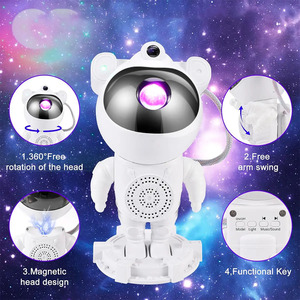 <b>Projector</b> Lamp Speaker <b>Bluetooth</b> Astronaut Remote Control - Assorted Colors - Product Image 5