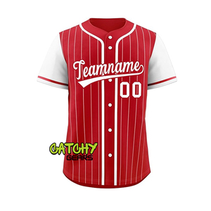 T-shirts pour hommes de fans en ligne bon marché en gros uniforme de baseball personnalisé pour la course - Product Image 1