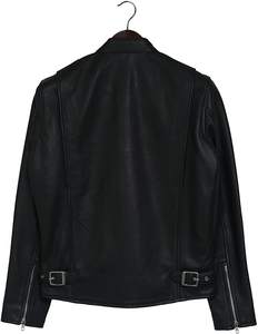 Veste en cuir pour homme d'hiver, service OEM personnalisé, coupe ajustée, tissu en toile respirant, logo sur le devant, haute qualité, coupe-vent, extérieur - Product Image 2