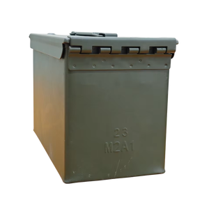 Boîte de rangement pour munitions en acier durable, résistante à l'eau, hermétique, antirouille, OEM pour les aventures en plein air, les kits de survie, les outils de tir - Product Image 1