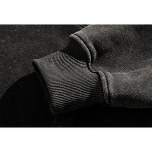 Fabricantes con logotipo personalizado Ropa de calle con capucha de algodón Lavado ácido Casual Oversize Pullover Impresión gráfica Puff Sudaderas con capucha Ecológico - Product Image 6